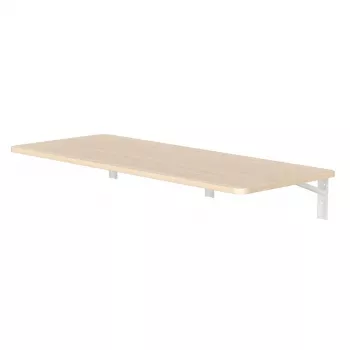 Składana półka ścienna MACLEAN MC-128 WD 100×40 cm wykończenie drewnopodobne