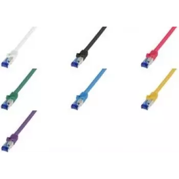 Logilink Professional Ultraflex - Kabel krosowy - RJ-45 (M) do RJ-45 (M) - 15 m - 6 mm - S/FTP - Cat.7 (kabel) / CAT 6a (złącza) - bezhalogenowy, formowany, z osłoną zaczepu - niebieski, RAL
