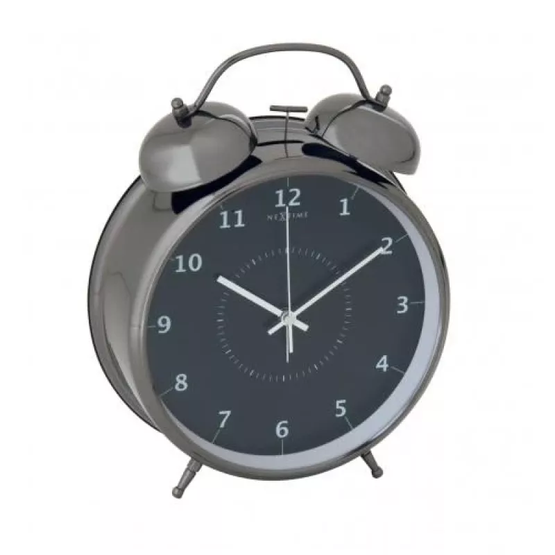 NeXtime klok 5113zw Wake Up Alarm, 23x30, czarny/turkusowy