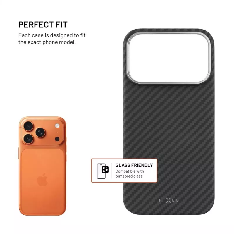 Etui ochronne FIXED MagVelar do Apple iPhone 17 Pro, czarne
