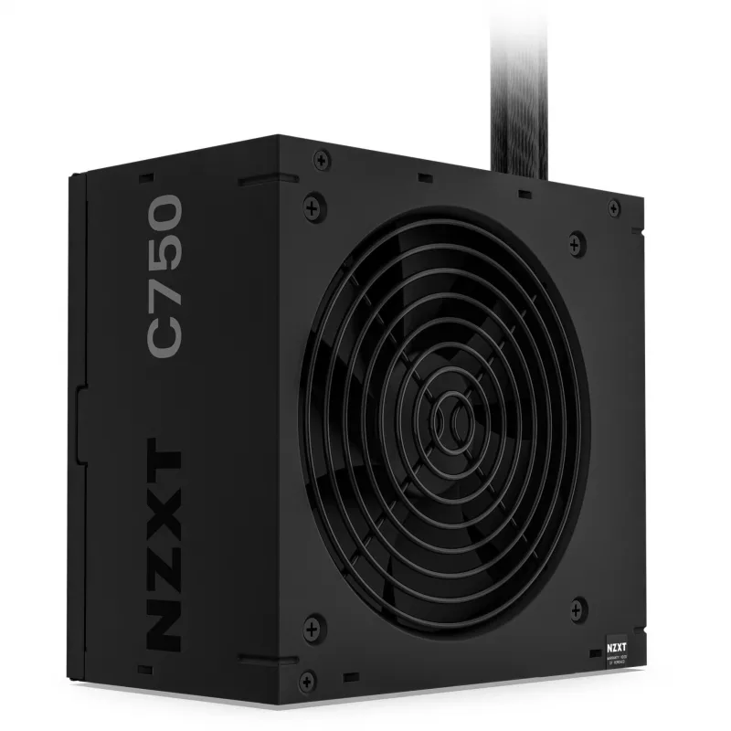 Zasilacz NZXT C750 Bronze 750 W, 24-pin ATX, 80 PLUS Bronze, wentylator 120 mm, czarny