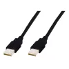 Kabel połączeniowy USB Assmann. typ A M/M. 3,0 m. kompatybilny z USB 2.0. UL. czarny (AK-300100-030-S)
