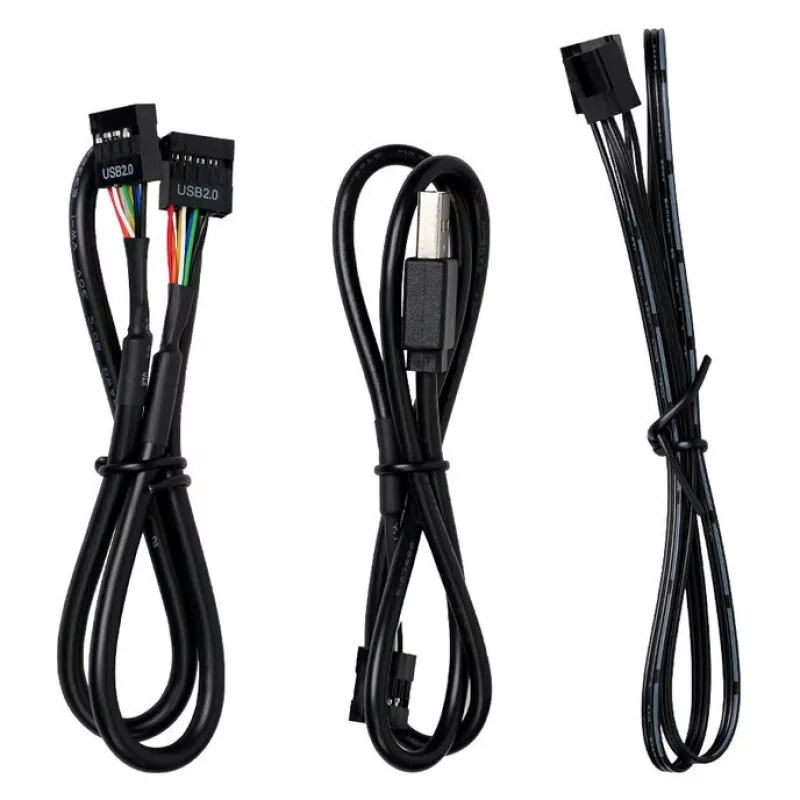 Koncentrator USB i PWM Lian Li EDGE HUB EG-HUB01B — 4× USB, 6× portów wentylatorów PWM
