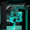 Blok wodny EK Water Blocks Akryl Mosiądz Czarny Srebrny