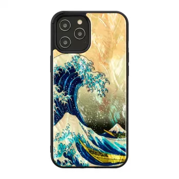 Etui ochronne iKins do Apple iPhone 12 Pro Max z wzorem Wielkiej Fali