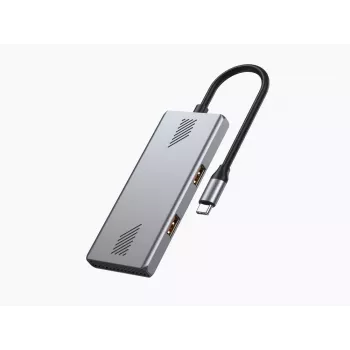 Hub USB Gembird 4-portowy USB 3.2 Gen 2 Type-C z 4 portami Type-A i Type-C
