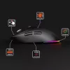 Mysz bezprzewodowa MEDIA-TECH MT1124 BT/RF Silent & Recharge — symetryczna, 3200 DPI, Bluetooth + USB 2,4 GHz, 6 przycisków, akumulatorowa