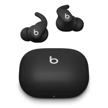 Bezprzewodowe słuchawki douszne Apple Powerbeats Fit — wodoodporność IPX4, ANC, Bluetooth klasy 1, 7 godz. odtwarzania (30 godz. z etui), sterowanie dotykowe, czarne