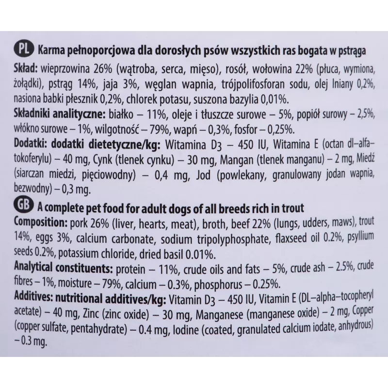 Mokra karma dla psa Dolina Noteci DOLINA NOTECI Premium Adult 400 g Puszka Ryba