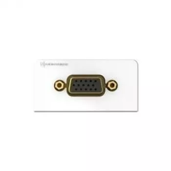 Kindermann 7456000501 Białe gniazdo VGA (7456000501)