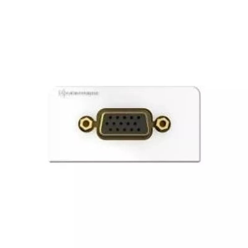 Kindermann 7456000501 Białe gniazdo VGA (7456000501)