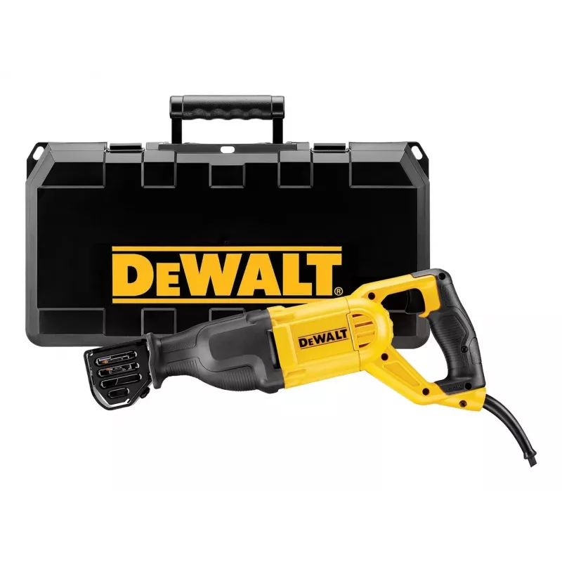 Pilarka szablasta DeWALT DWE305PK, 1100 W, skok 29 mm, maks. 2800 spm, głębokość cięcia drewno 280 mm, metal 100 mm, waga 3,5 kg