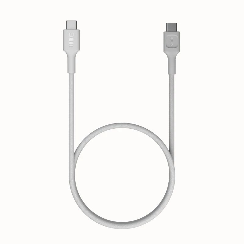 Kabel USB-C-USB-C PowerStream 100W pleciony 1,2m biały