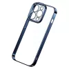 Etui ochronne Baseus do iPhone'a 14 Pro — przezroczyste, brokatowe, niebieskie