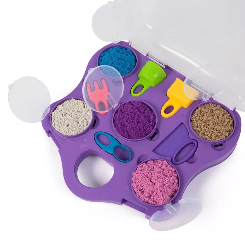 Kinetic Sand Castle Case - Limonkowo Zielony