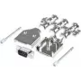 MH Connectors MHDM9-DM9P-K Zestaw wtyków D-SUB 180 ° Liczba biegunów: 9 Lutowanie 1 szt.