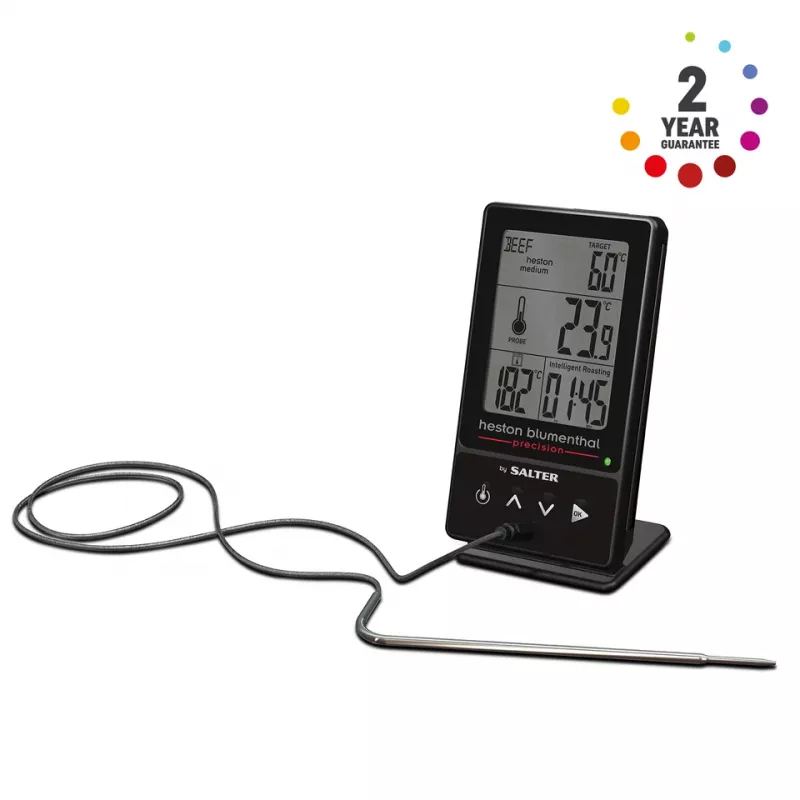Cyfrowy termometr kuchenny Salter 540A HBBKCR 5-w-1 precyzyjny — wielofunkcyjna sonda kuchenna