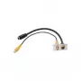 Gniazdo S-Video + RCA Kindermann 7444000505 Aluminiowe 50mm