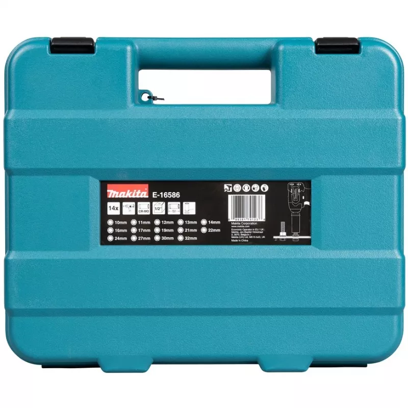 Makita E-16586 zestaw nasadek udarowych Czarny, Zielony