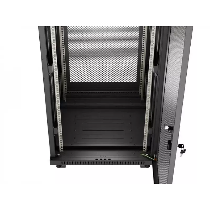 Szafa rackowa LANBERG FF01-6624-23BL 24U wolnostojąca 19 cali 600×600 mm IP20 czarna