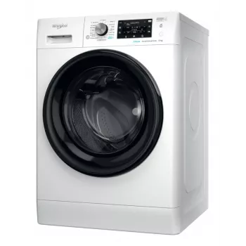 Pralka WHIRLPOOL FFD 9489 BV EE, 9 kg, 1400 obr./min, klasa energetyczna A, głębokość 63 cm, silnik inwerterowy, czarne drzwi