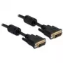 Kabel DVI DeLOCK 24+5 męski na DVI 24+5 męski 3 m czarny