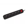 Przedłużacz zasilający Lanberg PS1-05E-0300-BK 3 m 5 gniazd AC Wewnętrzny Biały