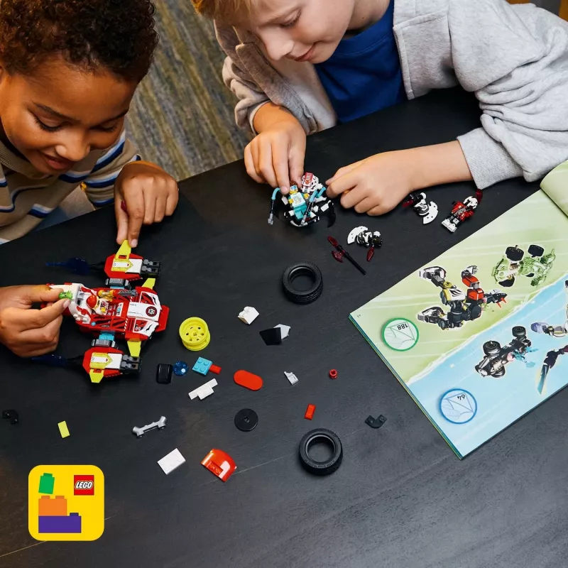 LEGO DREAMZZZ 71497 Mech Tygrysa Coopera i Samochód Hot Rod Zero