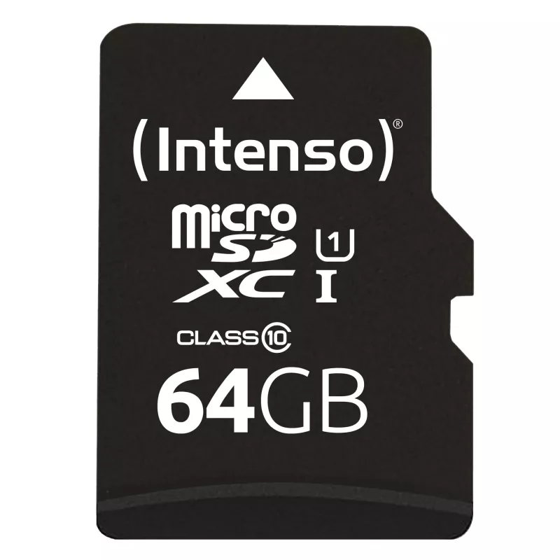 Karta pamięci Intenso 64GB MicroSDXC UHS-I Class 10 3423490