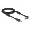 Kabel USB DeLOCK Type-A męski na Type-B męski 90° lewostronnie kątowy 2 m