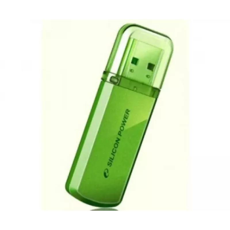 Silicon Power Helios 101 — 8 GB, USB 2.0, Type-A, zielony, konstrukcja z nasadką
