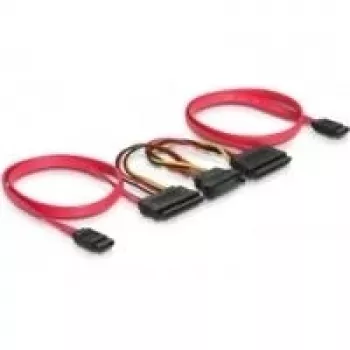 Kabel SATA All-in-One DeLOCK 84356 0,5 m czerwony