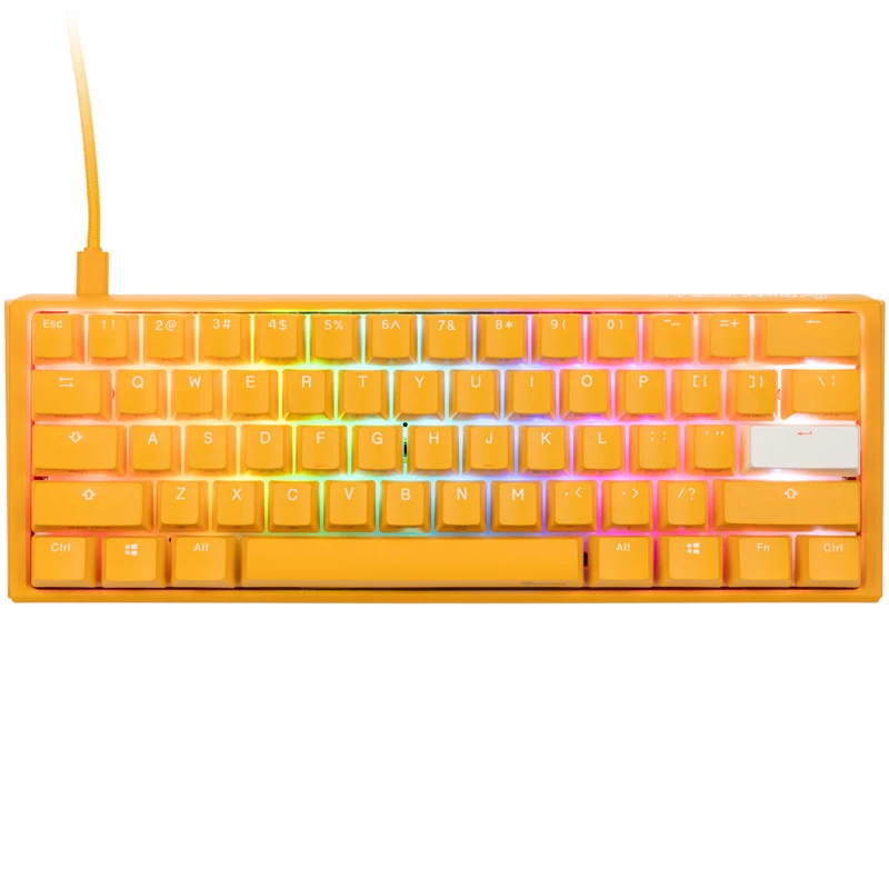 Klawiatura Ducky One 3 Mini żółty, gaming, USB, QWERTY, US English