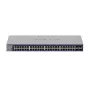 Zarządzalny przełącznik Gigabit Ethernet Netgear GS752TX, 48x RJ-45 10/100/1000, obsługa 10G, 1U do montażu w szafie, szary