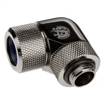 Adapter 90° BitsPower Advanced Multi-Link G1/4 cala AG do twardej rurki 14 mm OD — obrotowy