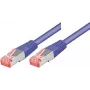 Tecline exertis Connect - Patch-Cable - RJ-45 (M) do RJ-45 (M) - 2 m - kabel SSTP - CAT 6 - bezhalogenowy - fioletowy (71502V)