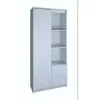 Regał biurowy Top e Shop RS-80 BILY BIEL, biała płyta wiórowa, 7 półek, 800×350×1800 mm