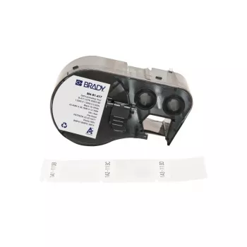 Brady Corporation M4-91-417 Taśma winylowa samolaminująca Biały/Przezroczysty 25,40 x 12,70 38,10 mm (170957)