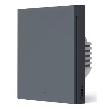 AQARA Smart Wall Switch H1 EU (No Neutral, Single Rocker) (WS-EUK01-G), Szary – Zigbee przełącznik ścienny z przekaźnikiem