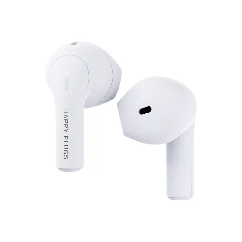 Zestaw słuchawkowy happy plugs JOY TWS douszny Bluetooth do rozmów, muzyki, sportu — biały, 20–20000 Hz
