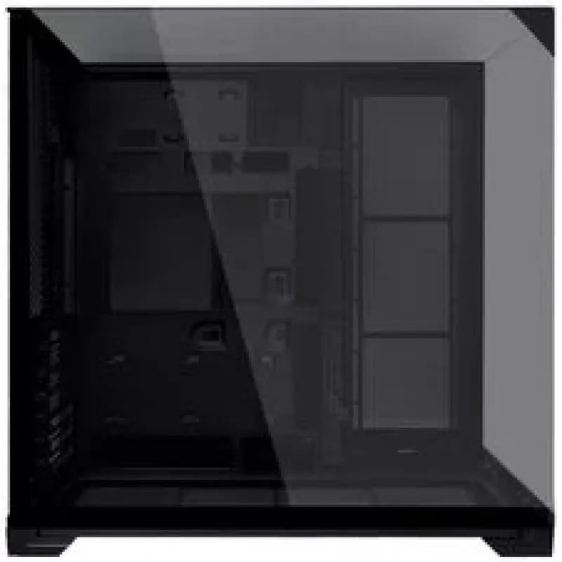 Lian Li O11 Vision Compact PC-Enclosure Bundle + 3x UNI FAN SL-INF 120 Reverse Blade Fan - czarny