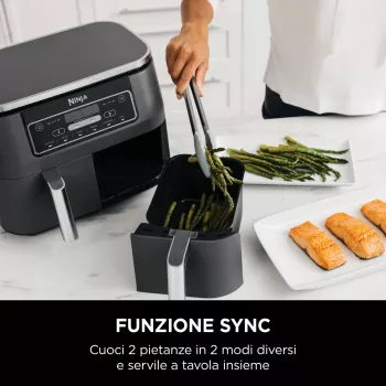 Ninja AF300 Podwójny 7,6 L Wolnostojący 1690 W Frytkownica beztłuszczowa Czarny