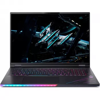 Laptop Acer Predator PH18-73-93YX — Intel Core Ultra 9 275HX, 18 cali WQUXGA 3840×2400, 64 GB DDR5, 2 TB SSD, NVIDIA GeForce RTX 5090, Windows 11 Pro, Czarny
