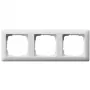 Ramka ścienna, Gira Standard 55 biały — termoplast, konstrukcja bezśrubowa, 80,7×223,3 mm, grubość 11,4 mm