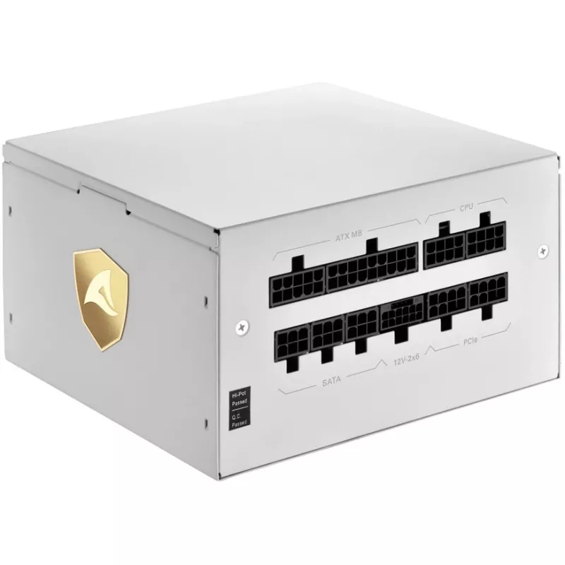Sharkoon Rebel P20 1200 White 1x 12 Pin High Power Connector 4x PCIe cable management Zasilacz do PC/serwera