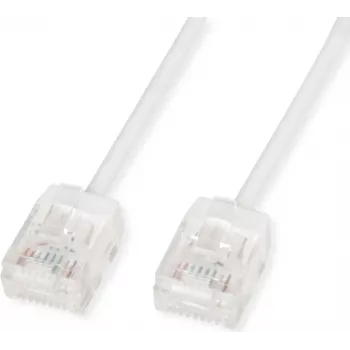 ROLINE UTP kabel krosowy Cat.6A Ultra- kurzer RJ45 Biały 3m - Network - UTP (21.15.4473)