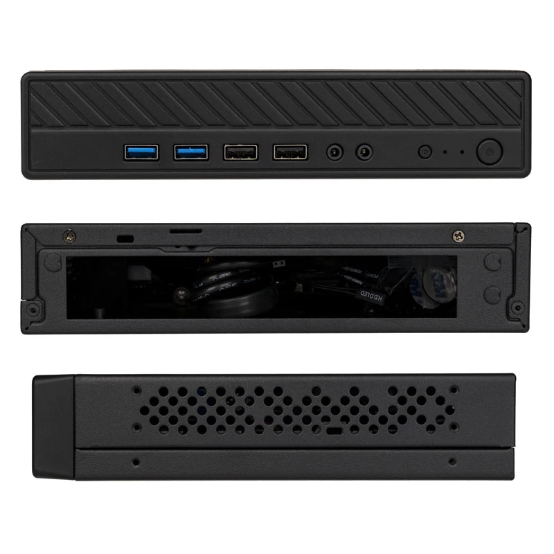 Akasa Cypher MX3 - Mini Tower - PC - SGCC - Czarny - Thin Mini-ITX - Dysk twardy - Zasilanie (A-ITX38U3-M1B)