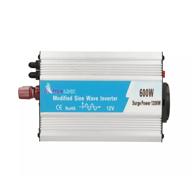 Extralink OPIM-600W przetwornica napięcia, samochodowa 12V, 600W zmodyfikowana sinusoida