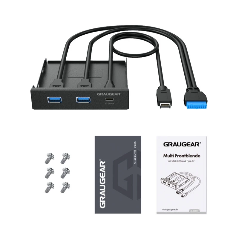 Karta interfejsu wewnętrznego/adapter GRAUGEAR G-MP01 czarny 102x102x25mm