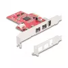 DeLOCK 90738 PCIe Firewire Adapter Wewnętrzny IEEE 1394 Czerwony